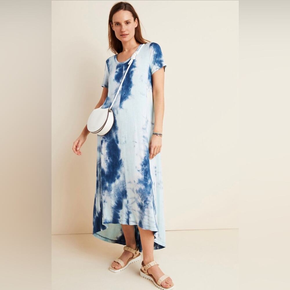 Ella Moss Blue Tie-Dye Maxi Dress